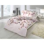 Parure de lit Helsa Coton - Rose - 155 x 220 cm + oreiller 80 x 80 cm