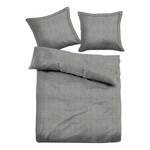 Kissenbezug Uni Melange Baumwollstoff - Grau - 80 x 40 cm
