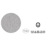 Parure de lit réversible Deero Étoffe de coton - Gris clair - 200 x 200 cm + 2 oreillers 80 x 80 cm