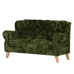 Banquette Selda Velours / Hêtre massif - Hêtre - Vert olive