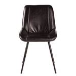 Chaises Wray (lot de 2) Cuir / Métal - Noir vintage / Noir