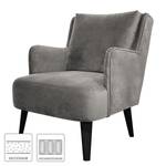 Fauteuil Bariri I Velours - Gris clair