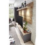 Open wandkast Parolin Incl. verlichting - eikenhouten look - Grijs/Eikenhouten look