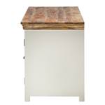 Bureau Newhaven massief mangohout - wit/mangohout