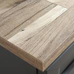 Hoge kast Lindesby grijs/Timber Wood look - Grijs