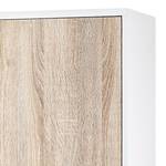 Armoire de bureau Lezan argenté - Imitation chêne de Sonoma / Blanc