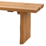 Banc Oviedo Chêne sauvage massif - Chêne sauvage - Largeur : 200 cm