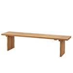 Banc Oviedo Chêne sauvage massif - Chêne sauvage - Largeur : 180 cm