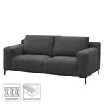 Sofa Lontras (2-Sitzer) Microfaser - Dunkelgrau