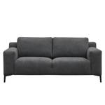 Sofa Lontras (2-Sitzer) Microfaser - Dunkelgrau