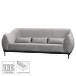 Sofa Lindoia (3-Sitzer) Samt - Lichtgrau