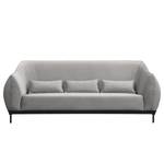 Sofa Lindoia (3-Sitzer) Samt - Lichtgrau