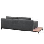 Sofa Londrina (3-Sitzer) Microfaser - Dunkelgrau - Ausrichtung links