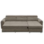 Ecksofa Lagoa Microfaser - Latte Macchiato - Longchair davorstehend rechts