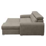 Ecksofa Lagoa Microfaser - Latte Macchiato - Longchair davorstehend rechts