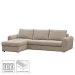 Ecksofa Lages Microfaser - Kaschmir - Longchair davorstehend links