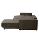 Ecksofa Logarto Microfaser - Latte Macchiato - Longchair davorstehend rechts