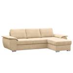 Ecksofa Labate Webstoff - Beige - Longchair davorstehend rechts