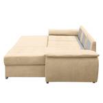 Ecksofa Labate Webstoff - Beige - Longchair davorstehend rechts