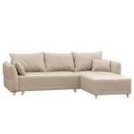 Ecksofa Jardins Strukturstoff - Beige - Longchair davorstehend rechts