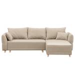 Ecksofa Jardins Strukturstoff - Beige - Longchair davorstehend rechts