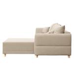 Ecksofa Jardins Strukturstoff - Beige - Longchair davorstehend rechts