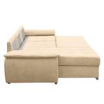 Ecksofa Labate Webstoff - Beige - Longchair davorstehend links