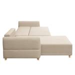 Ecksofa Jardins Strukturstoff - Beige - Longchair davorstehend links