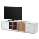 Tv-meubel Crecora wit/kopshout eikenhout