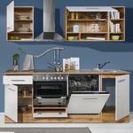 Zona cucina Laurie (8 pezzi) Senza elettrodomestici - decoro bianco/rovere selvatico - larghezza: 220 cm