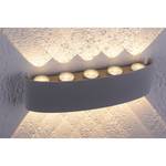 LED-wandlamp Carlo II aluminiumkleurig - Aantal lichtbronnen: 10