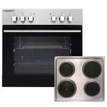 Keukenblok Andrias I Inclusief elektrische apparaten - Rood - Breedte: 210 cm - Kookplaten