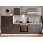 Keukenblok Andrias IV Inclusief elektrische apparaten - Grijs - Breedte: 300 cm - Glas-keramisch