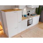 Küchenzeile Andrias IV Inklusive Elektrogeräte - Weiß - Breite: 300 cm - Kochplatte