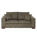 2,5-Sitzer Sofa Randan Antiklederlook - Microfaser Bice: Dunkelbraun