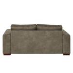 2,5-Sitzer Sofa Randan Antiklederlook - Microfaser Bice: Dunkelbraun