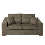 2,5-Sitzer Sofa Randan Antiklederlook - Microfaser Bice: Dunkelbraun