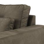 2,5-Sitzer Sofa Randan Antiklederlook - Microfaser Bice: Dunkelbraun