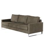 3-Sitzer Sofa Radon Microfaser Bice: Dunkelbraun