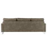 Canapé Radon I (3-places) Microfibre Bice: Marron foncé