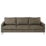 3-Sitzer Sofa Radon Microfaser Bice: Dunkelbraun