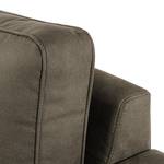 Fauteuil Radon fluweel - Microvezel Bice: Donkerbruin