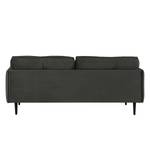 Sofa Pigna (3-Sitzer) Webstoff - Samt Ravi: Anthrazit