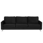 3-Sitzer Sofa Radon Samt Ravi: Schwarz