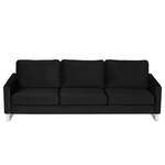 3-Sitzer Sofa Radon Samt Ravi: Schwarz