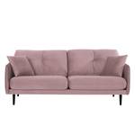 Sofa Pigna (3-Sitzer) Webstoff - Samt Ravi: Mauve