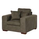 Fauteuil Randan Tissu - Microfibre Bice: Marron foncé