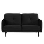 Sofa Pigna (2,5-Sitzer) Webstoff - Samt Ravi: Schwarz