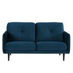 Sofa Pigna (2,5-Sitzer) Webstoff - Samt Ravi: Marineblau