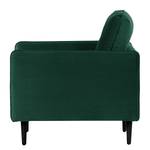 Fauteuil Pigna I Geweven stof - Velours Ravi: Antiek groen